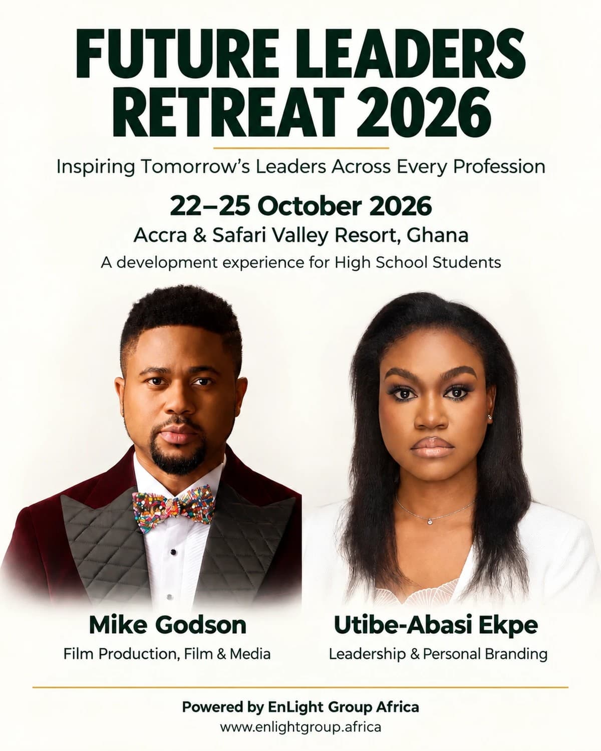 Future Leaders Retreat — Ghana programme poster